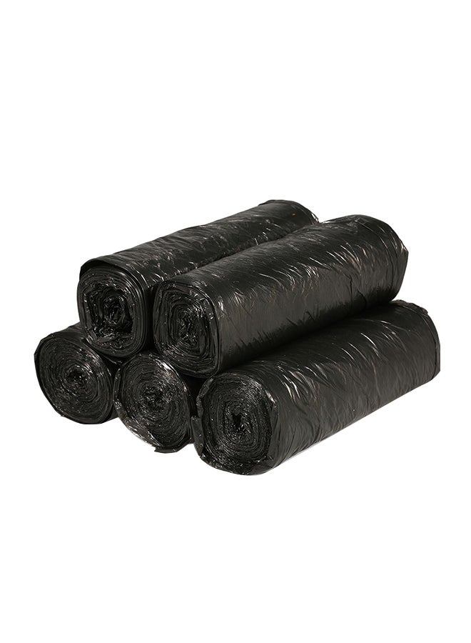 100-Piece Garbage Bag Black 18centimeter  - Image 1