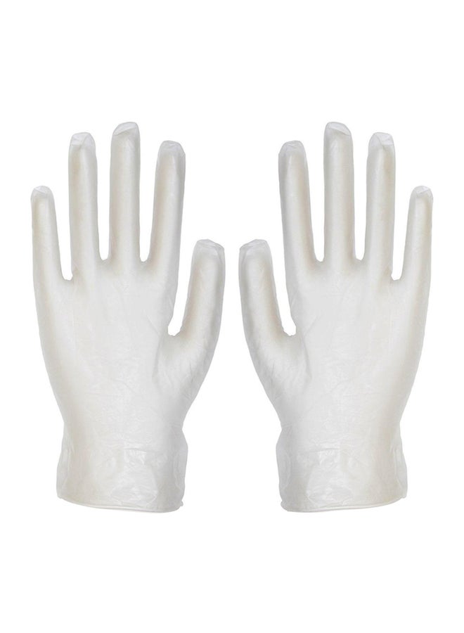 Falcon 100-Piece Disposable Gloves White 20cm White 20cm - Image 1