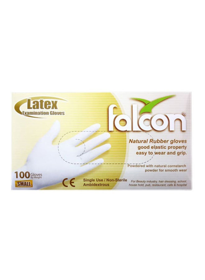 Falcon 100-Piece Disposable Gloves White 20cm White 20cm - Image 2