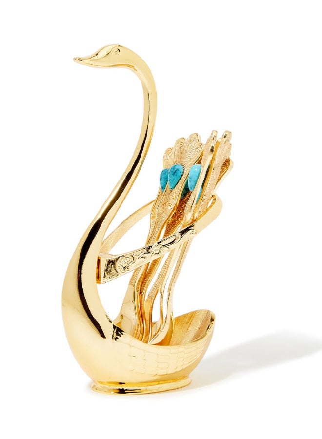 Al Jaber - Arabic Traditional Spoon Set Gold - Image 1
