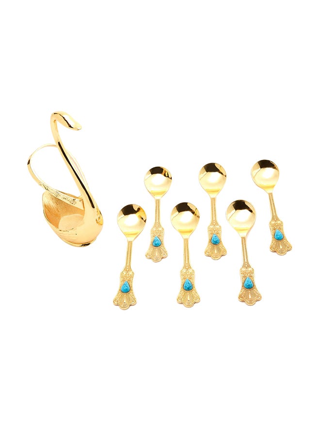 Al Jaber - Arabic Traditional Spoon Set Gold - Image 1