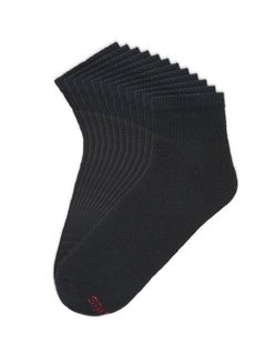 Hanes 6 Pack Cushion Ankle Socks Black  - Image 1