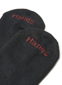 Hanes 6 Pack Cushion Ankle Socks Black  - Image 2