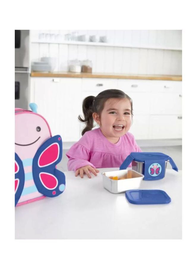Skip Hop - Zoo Stainless Steel Lunch Kit -  Butterfly - Image 1