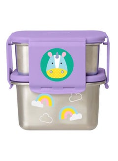 Zoo Stainless Steel Lunch Kit -  Unicorn