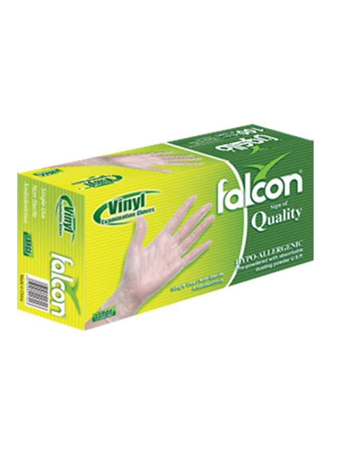 Falcon 100-Piece Disposable Glove Set White M - Image 2
