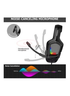 onikuma Wired Gaming Over-Ear Headphones With Mic  For PS4/PS5/XOne/XSeries/NSwitch/PC  - Image 4
