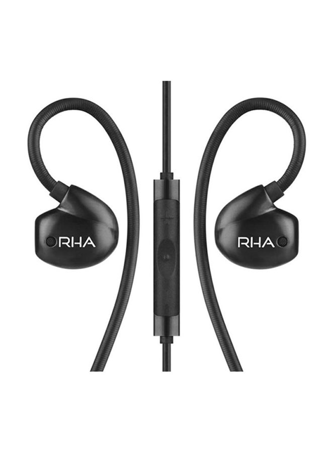 RHA T20i Noise Isolating Stainless Steel In-Ear Headphones With Remote And Mic Black  - Image 2
