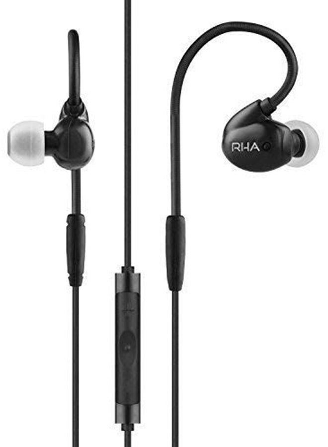 RHA T20i Noise Isolating Stainless Steel In-Ear Headphones With Remote And Mic Black  - Image 3