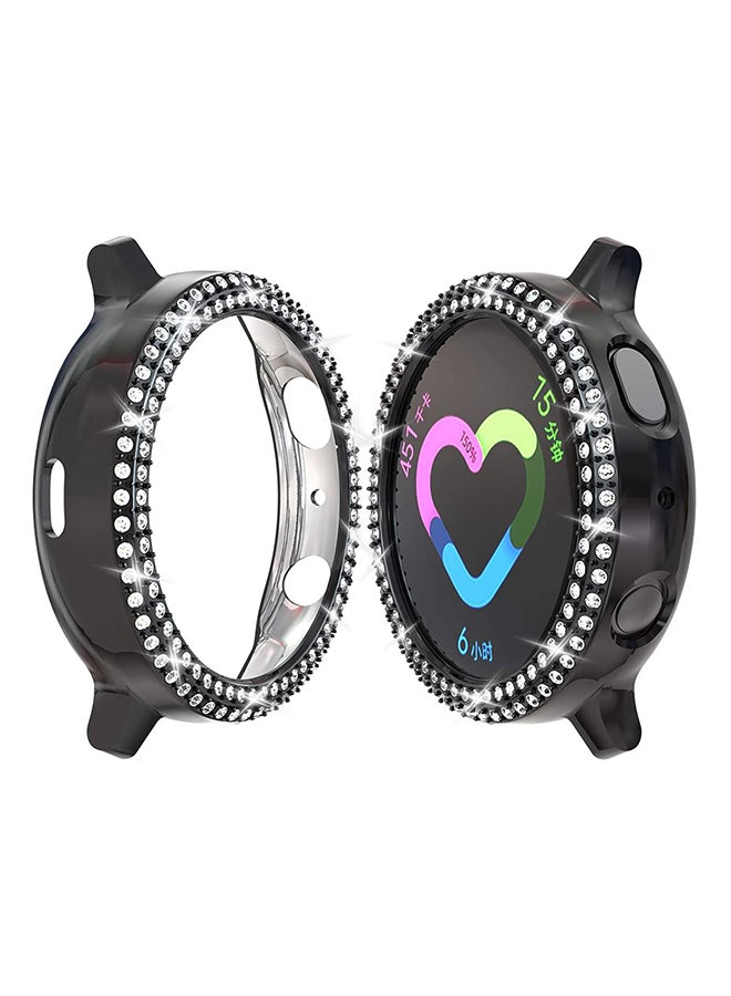 Foxcon Super Luxurious Bling Crystal Protective Case Cover For Samsung Active 2 Black  - Image 1