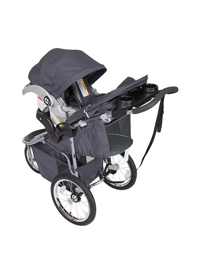 babytrend City Scape Jogger Stroller With Car Seat - Grey/Black  - Image 2