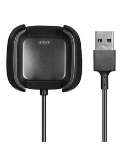 Fast Charging Cable Box For Fitbit Versa 2 Smart Watch Black