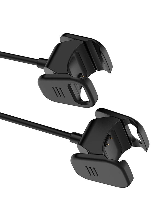 Foxcon Charging Cable Clip For Fitbit Charge 3/4 Black  - Image 2
