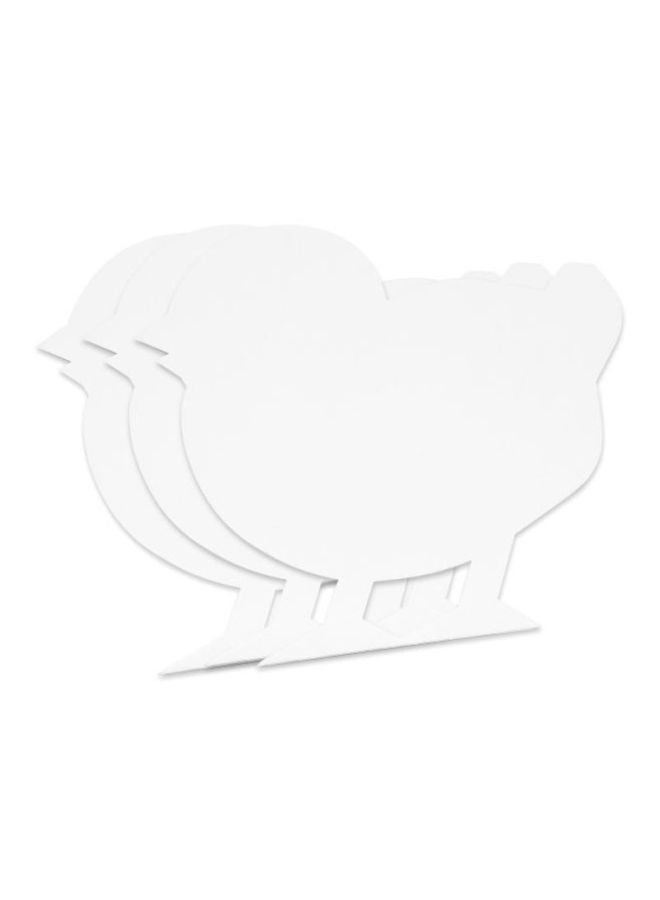 آرتمايت مجموعة ملصقات قابلة للنّزع من قماش الكانفاس مكوّنة من 3 قطع مقاس 8 × 8 بوصات أبيض - Image 1