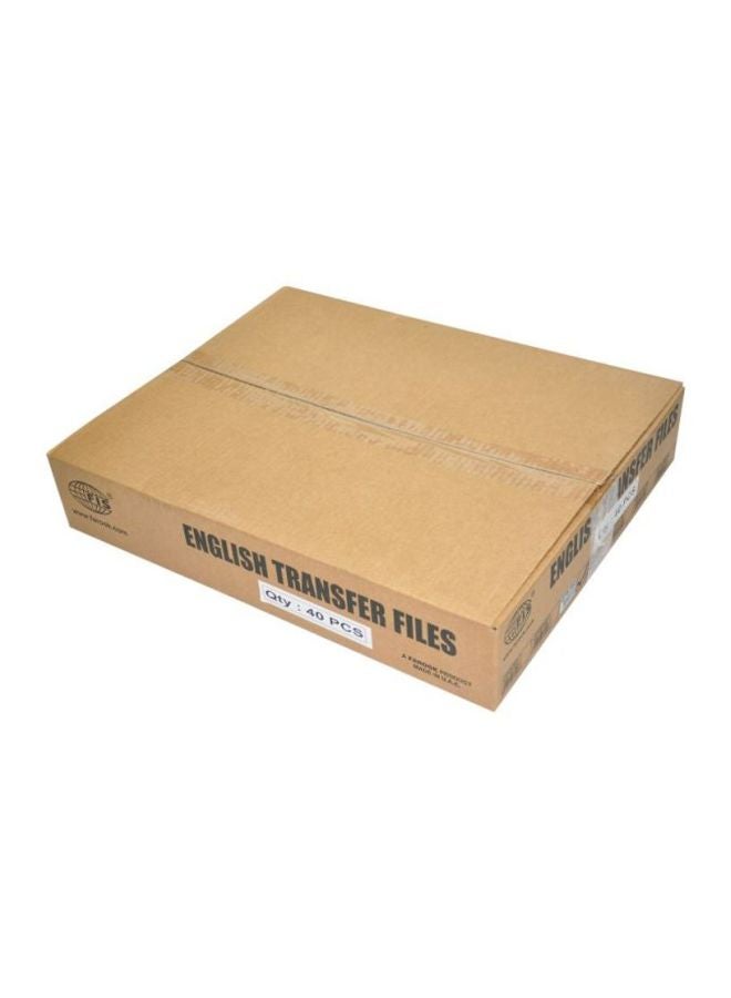 FIS 40-Piece Transfer File With Pocket Set Orange - Image 4
