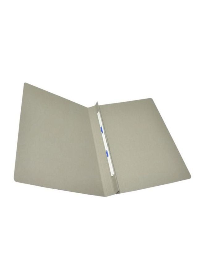 إف اي أس  مجموعة مجلدات مسطحة مزودة بمشبك تثبيت من البلاستيك مكونة من 50 قطعة رمادي - Image 2