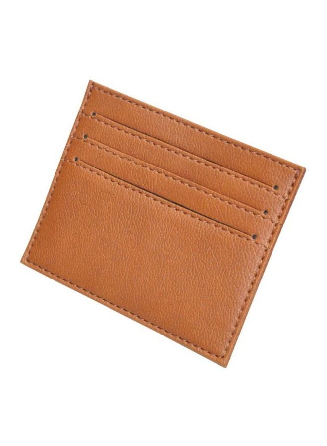 إف اي أس  محفظة رفيعة من البولي يوريثان بتصميم إيطالي بني - Image 1