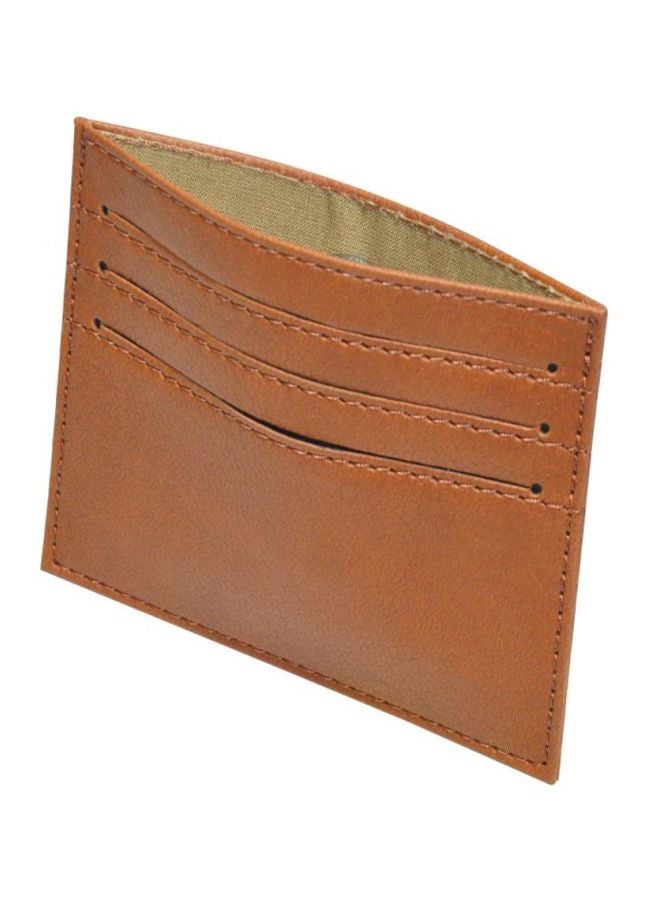 إف اي أس  محفظة رفيعة من البولي يوريثان بتصميم إيطالي بني - Image 2