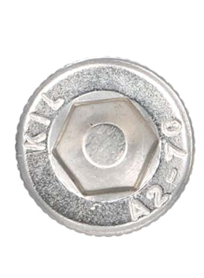 5-Piece Allen Socket Cap Hex Screw Set Silver  - Image 2