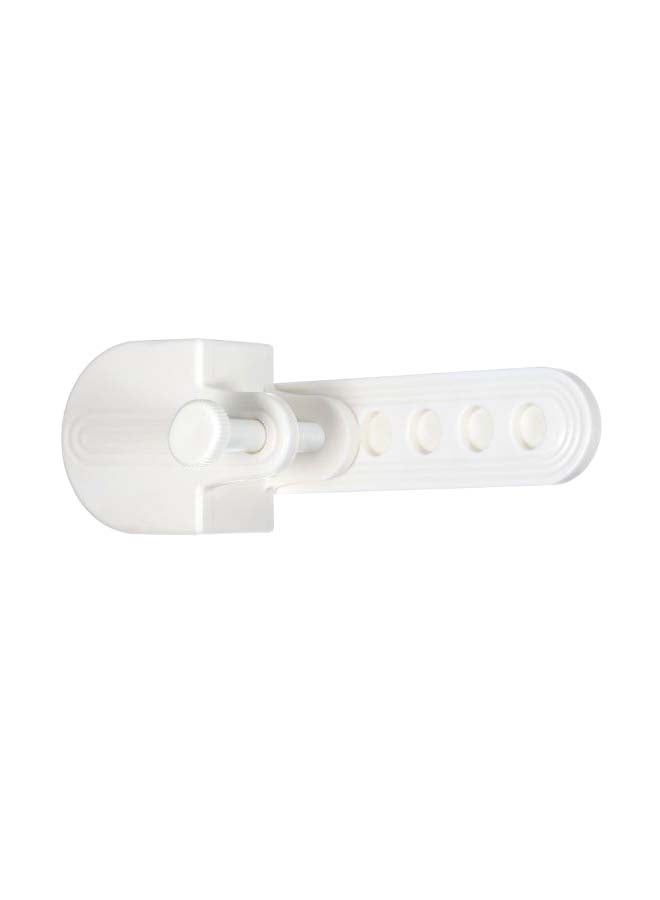 7-Holes Adjustment Push-Pull Lock For Sliding Window White  - Image 1