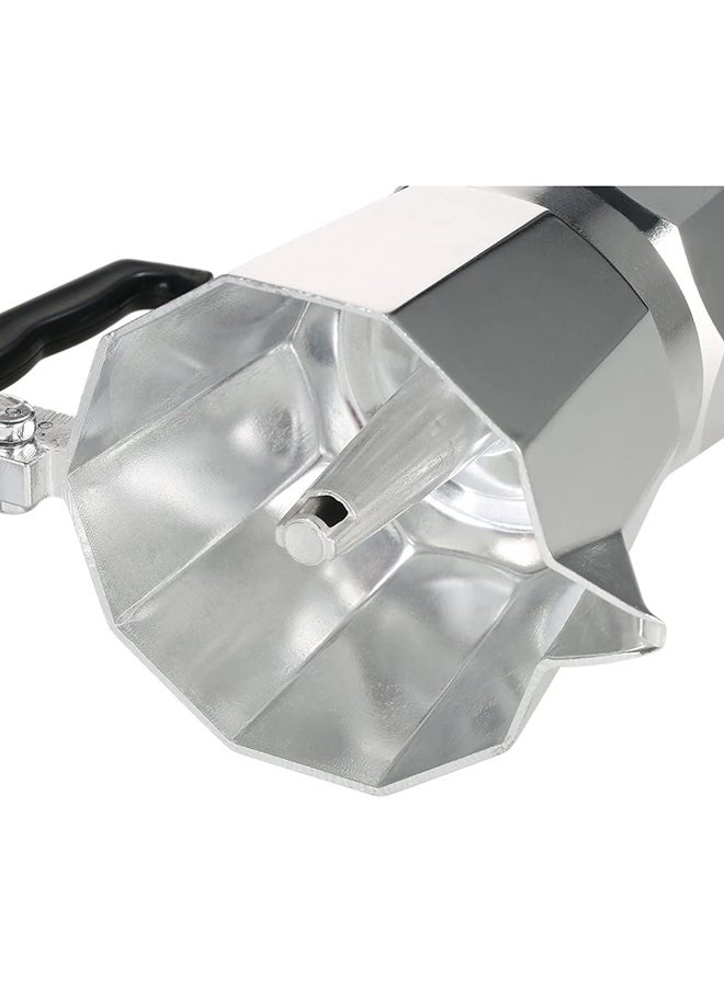 ماكينة تحضير قهوة الإسبريسو مزودة بفلتر أسود/ فضي - Image 4