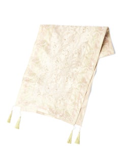 Ikras Embroided Table Runner fabric Beige 16x72cm  - Image 1