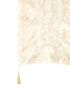 Ikras Embroided Table Runner fabric Beige 16x72cm  - Image 2