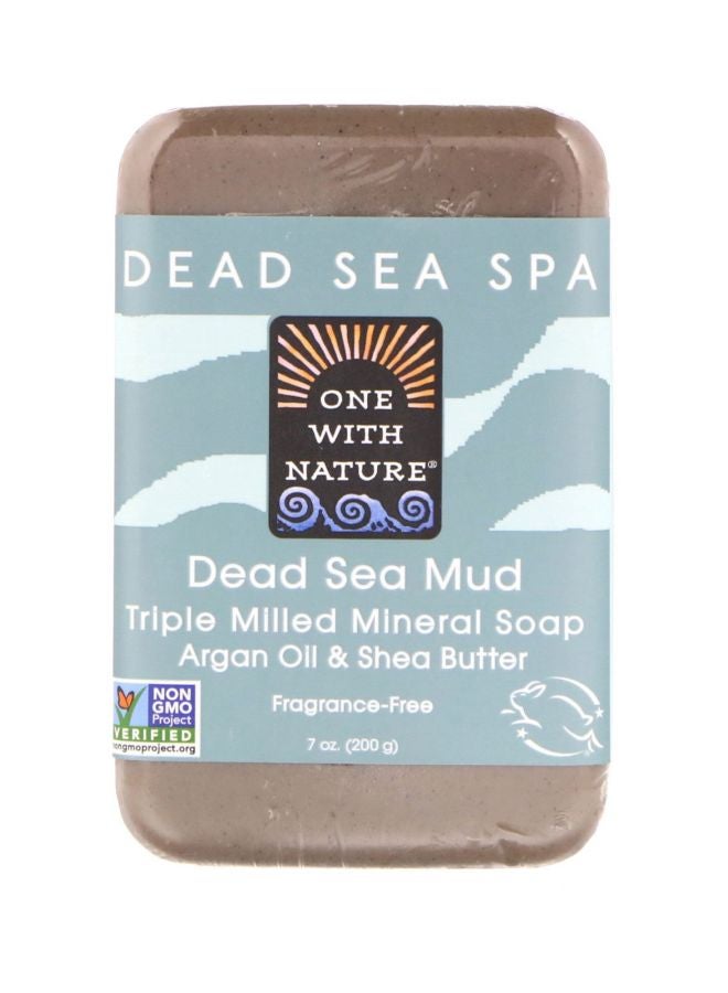 ONE WITH NATURE Triple Milled Mineral Soap Bar - Dead Sea Mud