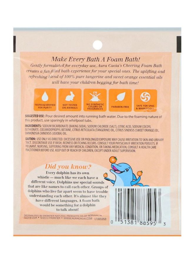 Aura Cacia Cheering Tangerine Foam Bath 70.9grams  - Image 2
