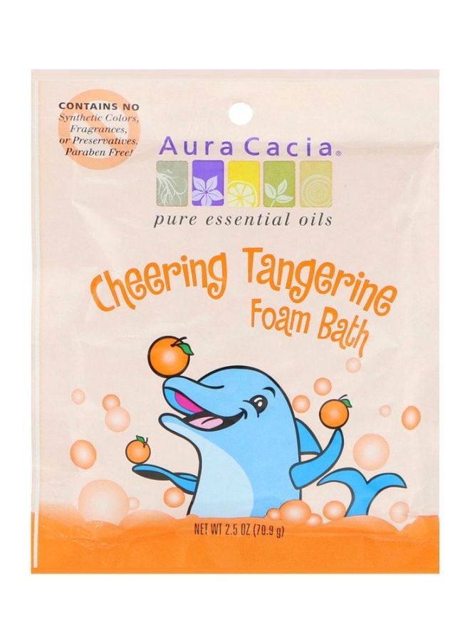 Aura Cacia Cheering Tangerine Foam Bath 70.9grams  - Image 1