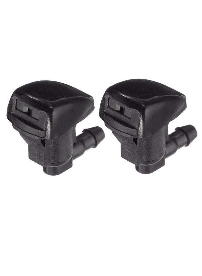 Generic 2-Piece Front Windshield Wiper Nozzle Set 