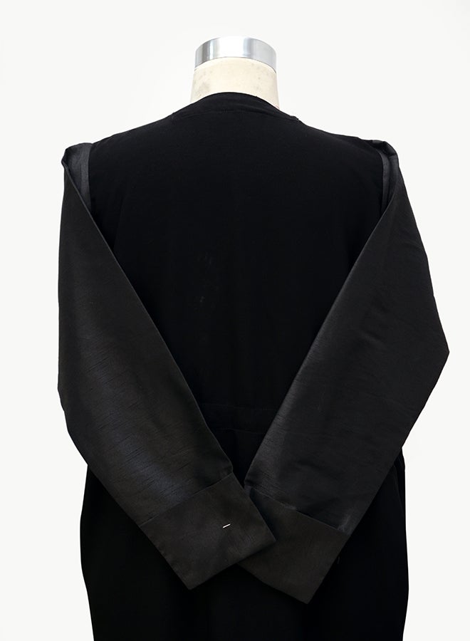Embellished Long Sleeve Abaya Black - Image 2
