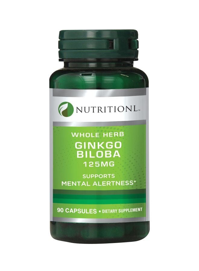 Generic Gingko Biloba Dietary Supplement 125Mg - 90 Capsules 