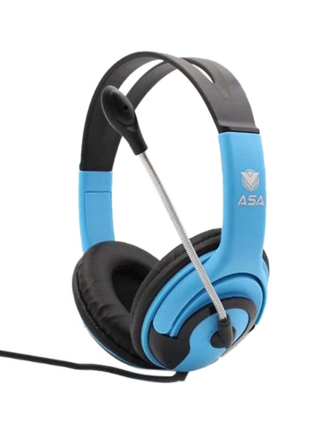 أيه أس أيه سماعة رأس سلكية للألعاب بتصميم يغطي الأذن مزودة بميكروفون - Image 1