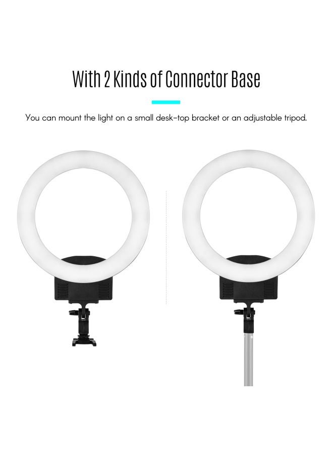 حلقة إضاءة بمصابيح LED أسود - Image 5