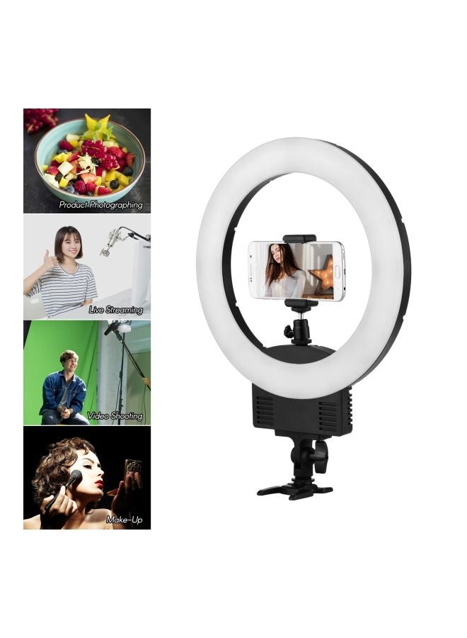 حلقة إضاءة بمصابيح LED أسود - Image 4