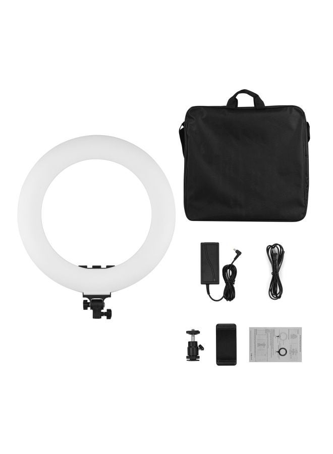 LED Ring Light With Tripod Stand Black - Image 1