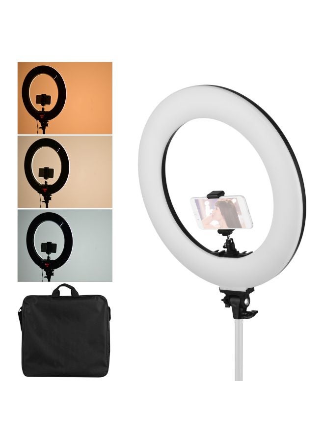 LED Ring Light With Tripod Stand Black - Image 2
