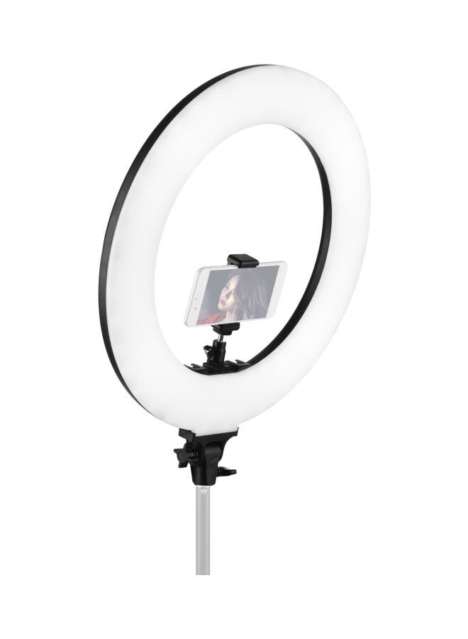 LED Ring Light With Tripod Stand Black - Image 4