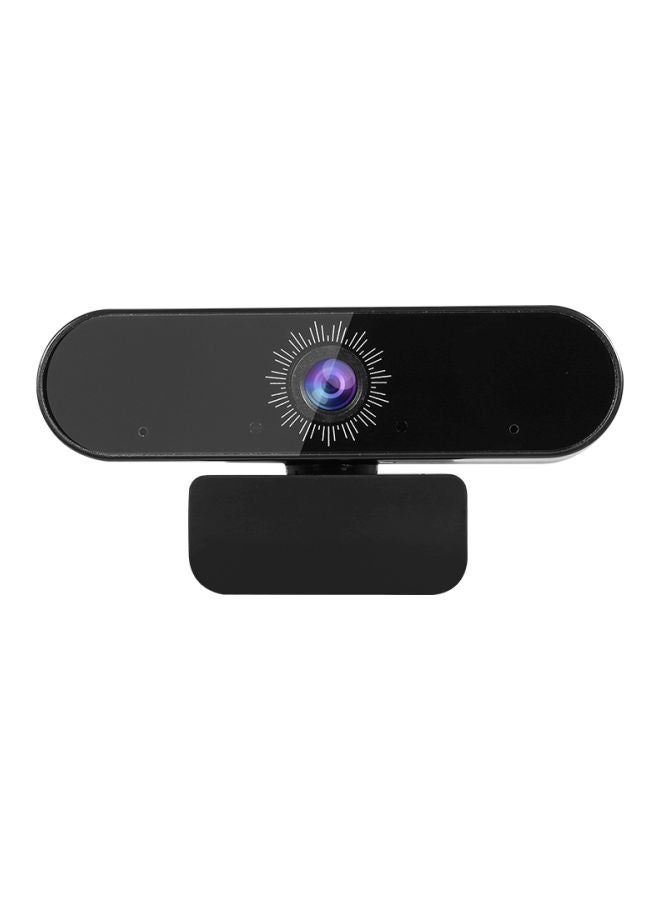 HD Webcam With Noise-Reduction Microphone Black - Image 1