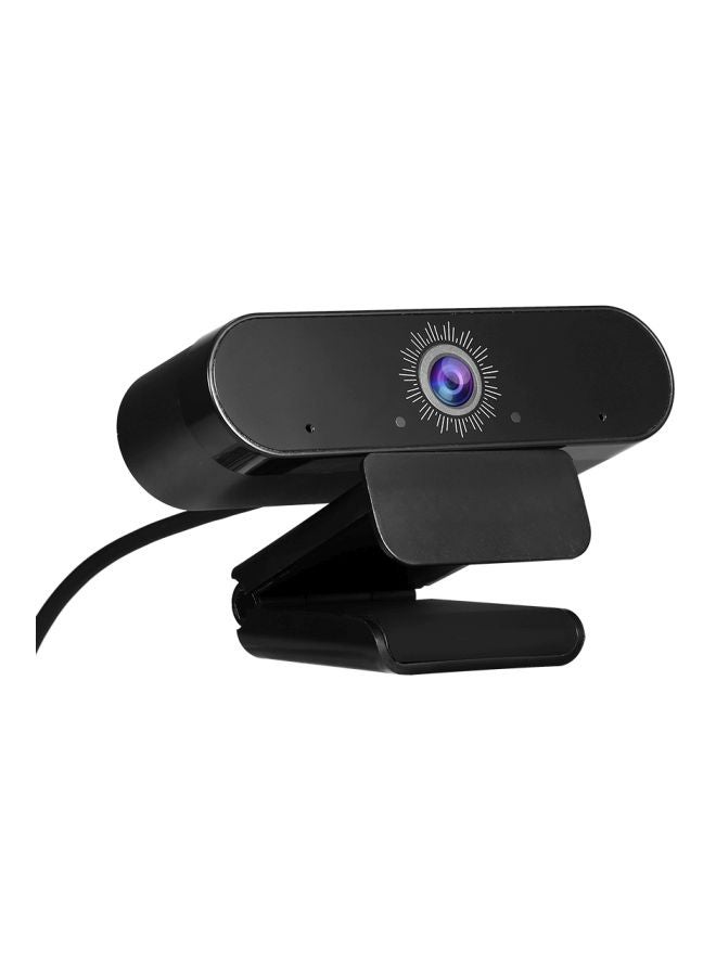 HD Webcam With Noise-Reduction Microphone Black - Image 3