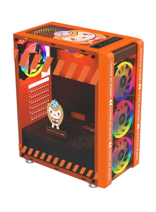 Generic - 330-9 Gaming Computer Cooling Case Host Orange - Image 1