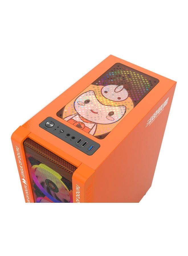 Generic - 330-9 Gaming Computer Cooling Case Host Orange - Image 1