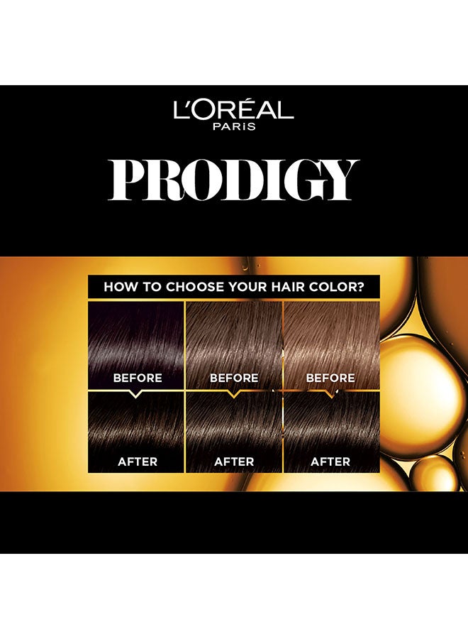 L'OREAL PARIS - Prodigy Hair Color/Dye Micro-Oil Technology For Smooth Natural Hair Grey Hair Coverage 3.0 Dark Brown - Image 1