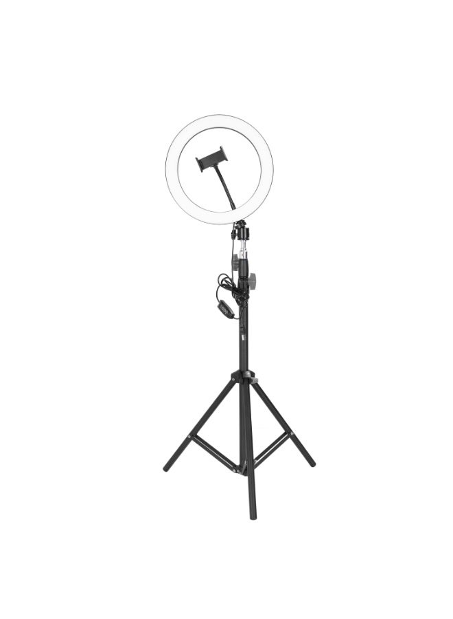 Aluminum Alloy Photography LED Selfie Ring Light With Stand Tripod Black/White  - Image 2