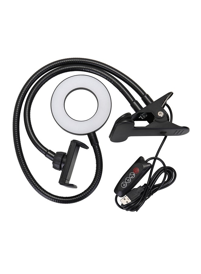 Aluminum Alloy Photography LED Selfie Ring Light With Stand Tripod Black/White - Image 1