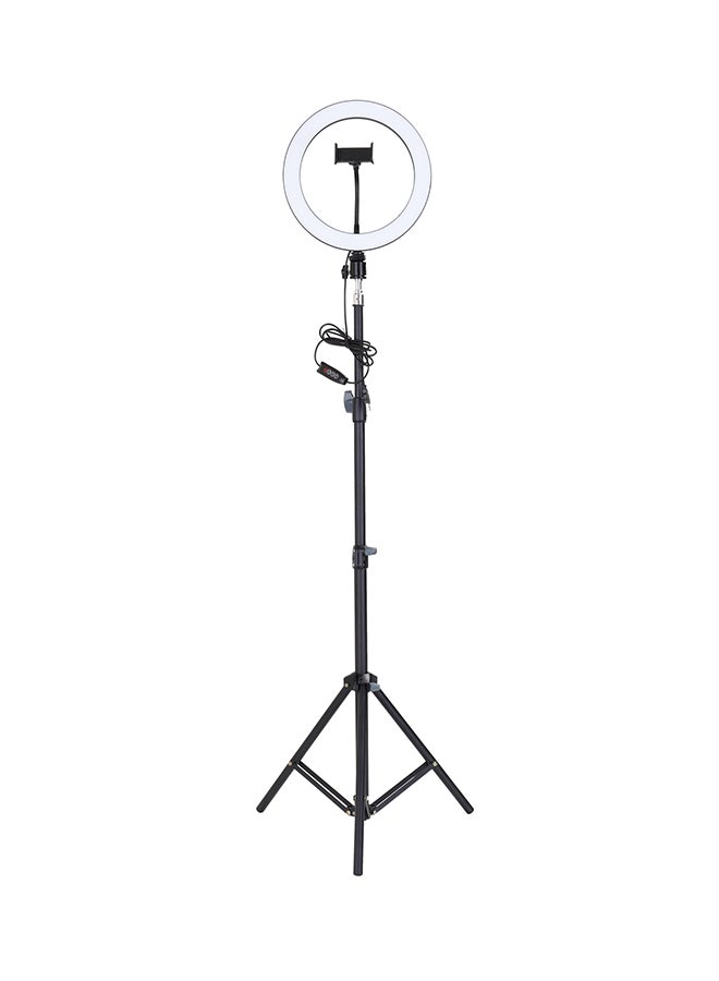 Aluminum Alloy Photography LED Selfie Ring Light With Stand Tripod Black/White  - Image 1