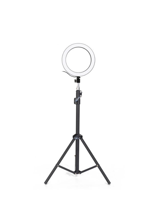 Aluminum Alloy Photography LED Selfie Ring Light With Stand Tripod Black/White - Image 2