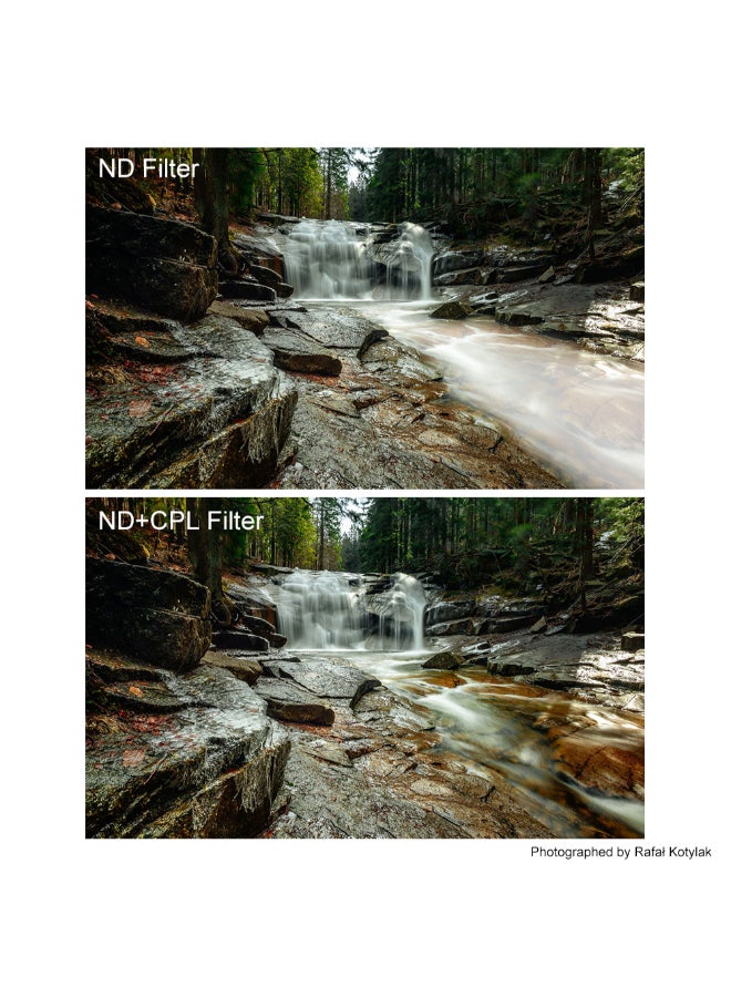 K&F Concept 2-In-1 Waterproof Scratch-Resistant Ultra Clear ND8 And CPL Neutral Density Filter Black  - Image 5
