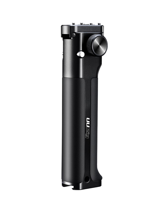 UURIG Gimbal Stabilizer Hand Grip Extension Rod Holder With Cold Shoe Mount Black  - Image 1